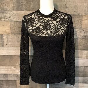 Abercrombie & Fitch Long Sleeve Lace Top
